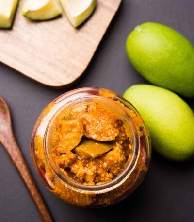 Traditional Indian mango pickle by RDS EXPORTS – spicy, tangy, and ready for global export