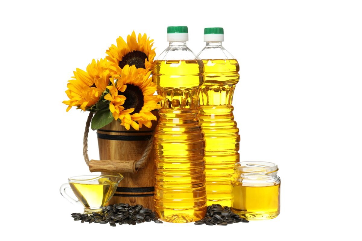 Bottles of 100% Organic Cold-Pressed Oils by RDS ENTERPRISES with natural ingredients