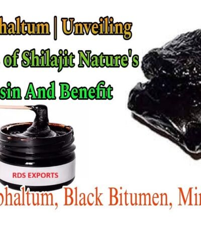 Pure Himalayan Shilajit Resin in glass jar by RDS Exports India – natural Ayurvedic and industrial grade