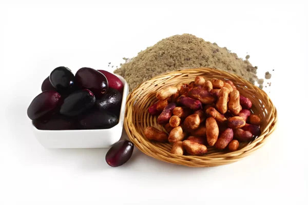 Jamun Seed Extract text representing the herbal ingredient for blood sugar support and antioxidants.